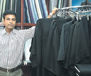 Sewn to those black coats and robes
