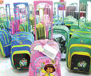 Trolley bags on sale at a shop in the city | Kaviyoor Santhosh