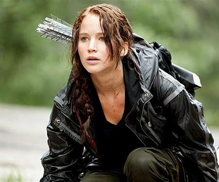 Jennifer Lawrence portrays Katniss Everdeen in a scene from 'The Hunger Games' (AP Photo/Lionsgate, Murray Close).