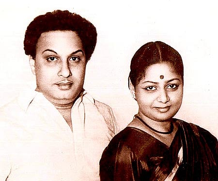 MGR and his wife Janaki (IMage COurtesy: Wikimedia Commons).