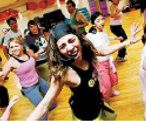 Zumba is a Latin fitness dance