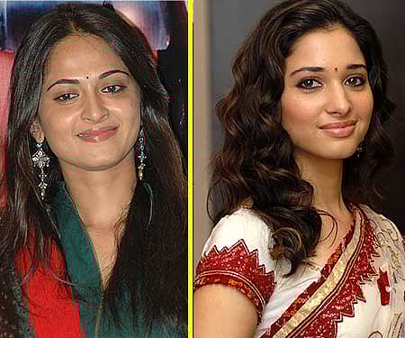 Anushka and Tamannah (Pics: ENS).