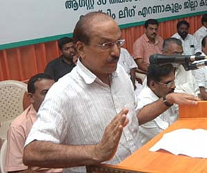 File photo of Industries Minister P K Kunhalikutty.