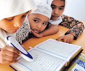 The all new Quran pen, or the Tajweed book which recites Quran at a touch is available in Hyderabad.