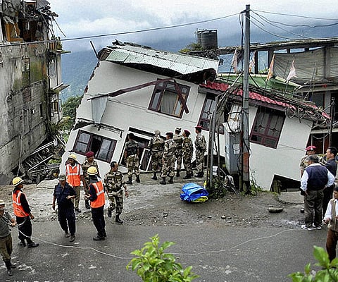 Sikkim earthquake's aftermath