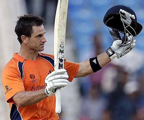 Ryan ten Doeschate completed his century from 100 balls and went on to make 119 off 110 balls. (AP)
