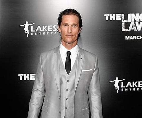 Actor Matthew McConaughey arrives at the premiere of the feature film "The Lincoln Lawyer". (AP)