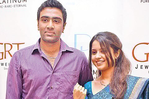 Ashwin and wife bowled over by platinum collection