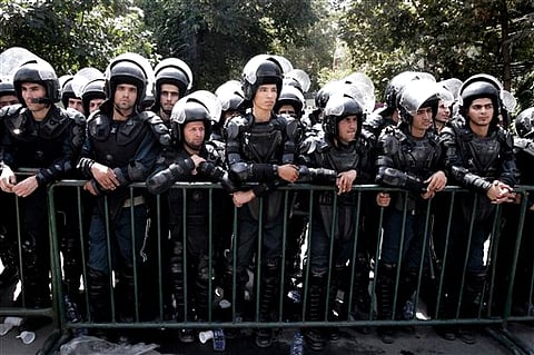 Photo of Iranian police officers used for representational purpose