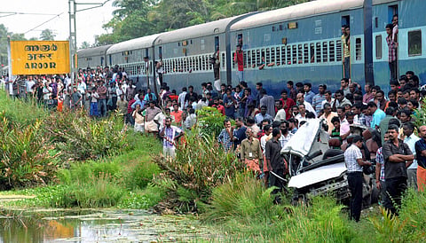 Kerala: 5 killed as train hits car at unmanned level crossing