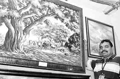 The unique touch of trees on canvas