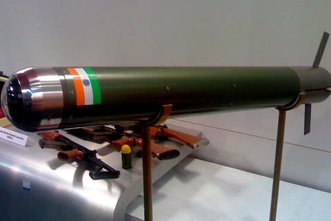 Cannon launched laser-guided missile test today