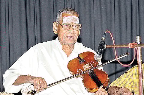 Maestro M S Gopalakrishnan was part of violin trinity