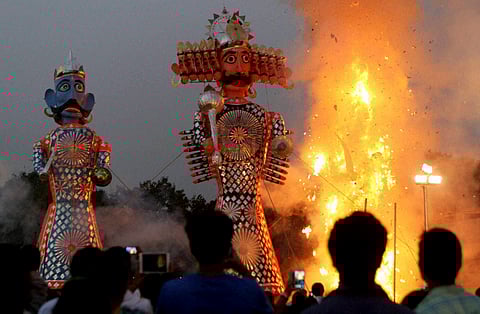 Ravana goes up in flames as Dussehra celebrated with fervour