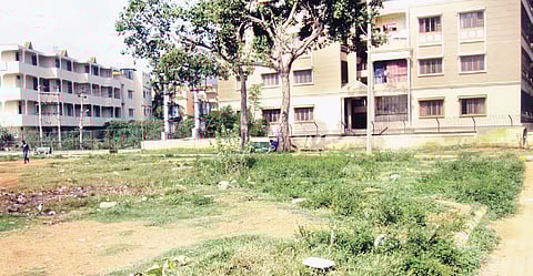 Jarganahalli playground on a rough pitch ground not for child's play 