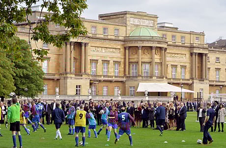 Buckingham Palace hosts first football match