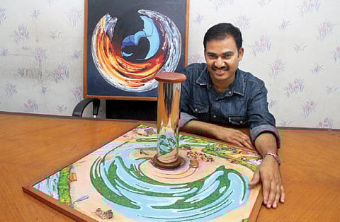 Inverted canvas of beautiful distortions