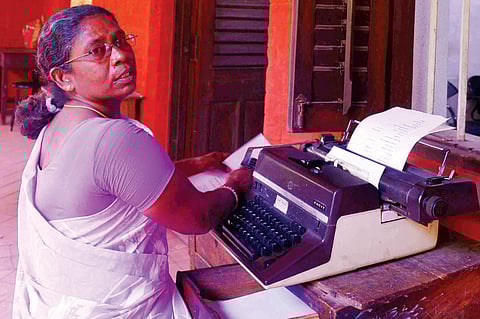 Courts, last bastion of the good old typewriter