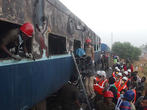 26 Die in Train Fire Near Andhra Town