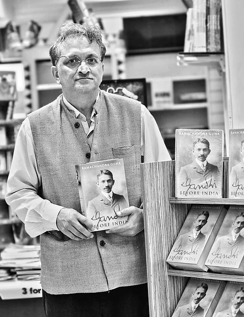 Gandhian trip overseas with Guha