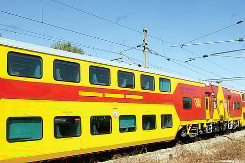 South India’s first double-decker train goes on trial run in Bangalore