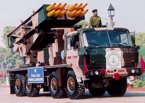 Pinaka rockets test fired successfully from Odisha coast