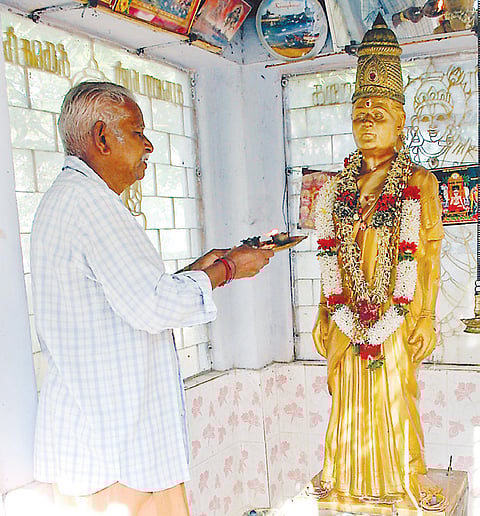 Wife is presiding deity here