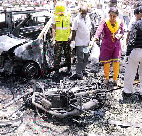Bomb blast shakes Bangalore
