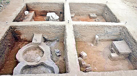 Tamil Brahmi script dating to 500 BC found near Erode 