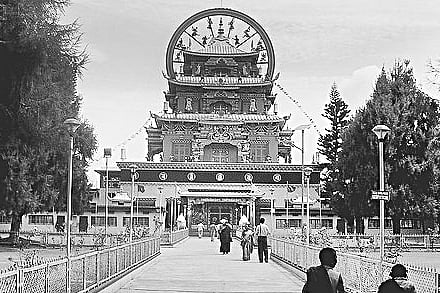 Bylakuppe, enveloped  in  an aura of peace and mysticism