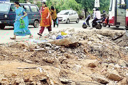 Footpath, an amenity to dream of here