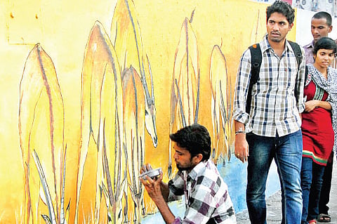 GHMC to deck city with mural art