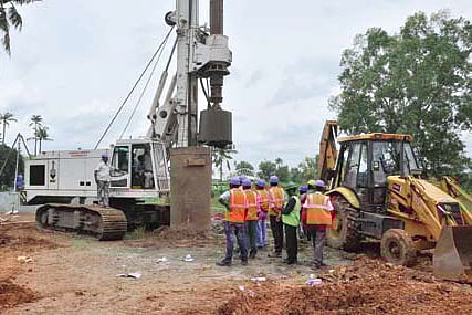 Test piling works of Metro project delayed