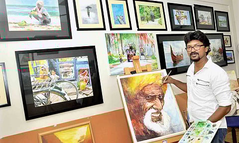 Strokes of water in Kochi landscape