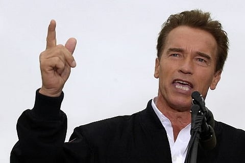 Arnold Schwarzenegger in Chennai for 'I' Audio Launch