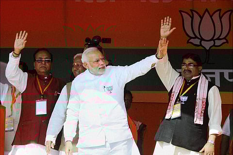 Modi Asks People of Jharkhand to Vote for a Strong Government