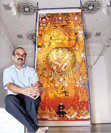 Dance of Shiva on a Lofty Canvas