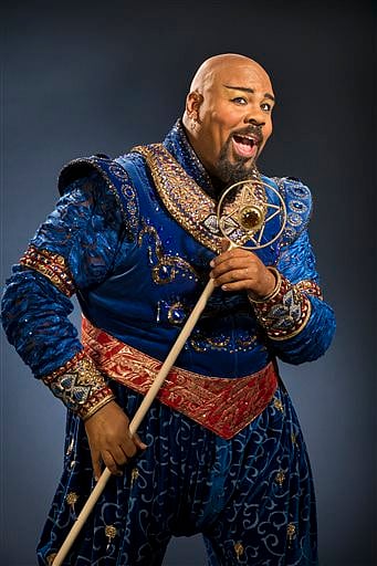 James Monroe Iglehart as the Genie from the musical "Aladdin." As the fast-talking Genie in Disney Theatrical Group's latest Broadway extravaganza, Iglehart is taking a different tact than his hero Robin Williams did in the 1992 animated "Aladdin." (