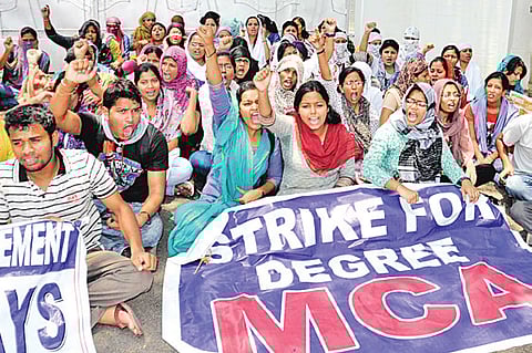 RCM Students Stage Demo, 18 Detained