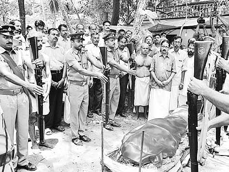 Mortal Remains of Puthur Consigned to the Flames