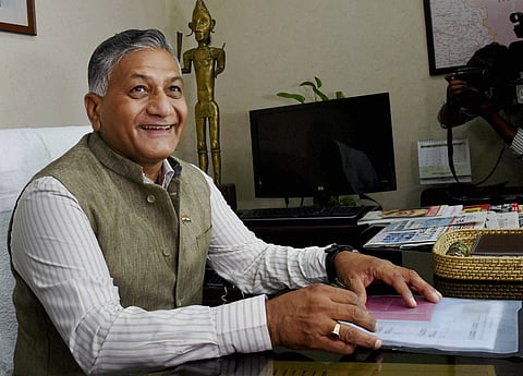 MoS V K Singh Refuses to Comment on Swaraj Issue