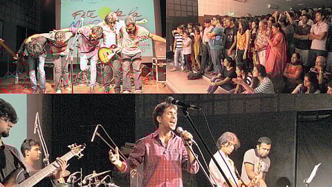 Headbanging and a French-bhajan mashup!