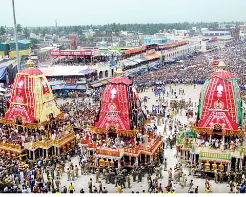 Baripada Rath Yatra: Two Chariots Pulled on Day One
