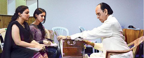 Legendary music composer now trains fresh talent