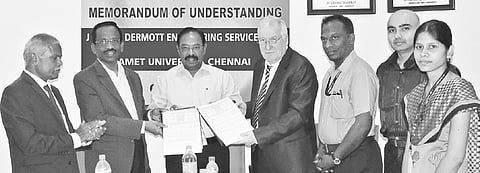 AMET University inks MoU with Dermot Services