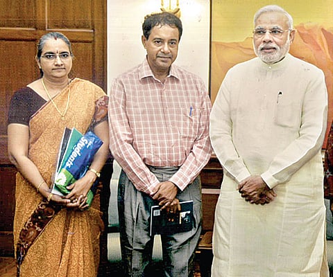 Tireless Crusader Chandra's Table Tennis Stadium Dream Gets PM Pat