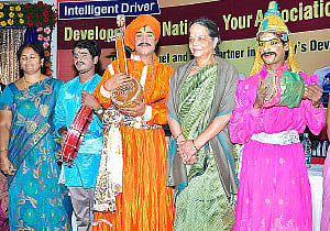 HPCL CMD Reviews Oil Conservation Awareness Prog