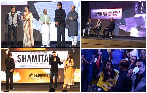 Amitabh Bachchan, Rajinikanth, Kamal Haasan Share the Stage At 'Shamitabh' Music Launch
