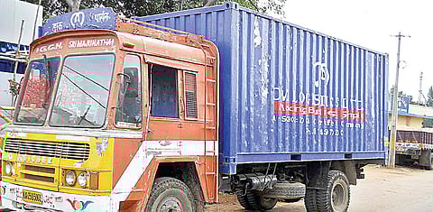 Container lorry with Door on Top Sparks Terror Plot Alert