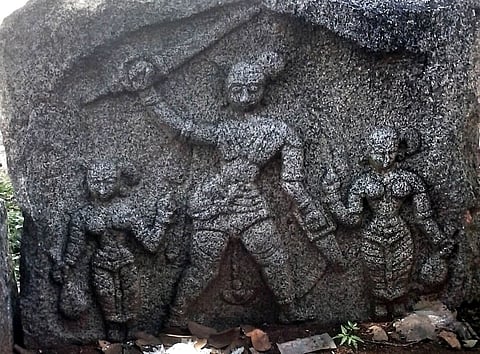 13th Century Hero Stones Discovered Near Tirupattur